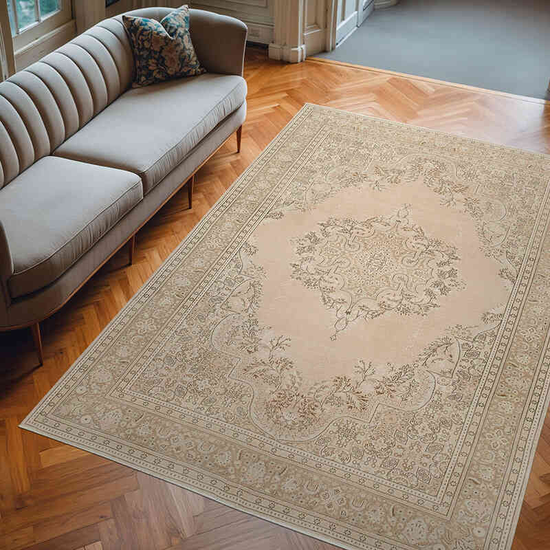 El Dokuma Vintage Halı - 213 cm x 300 cm - K0075692