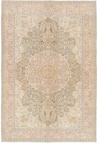 Vintage Turkish Hand-Knotted Rug - 6' 10" x 10' 2" (82" x 122")