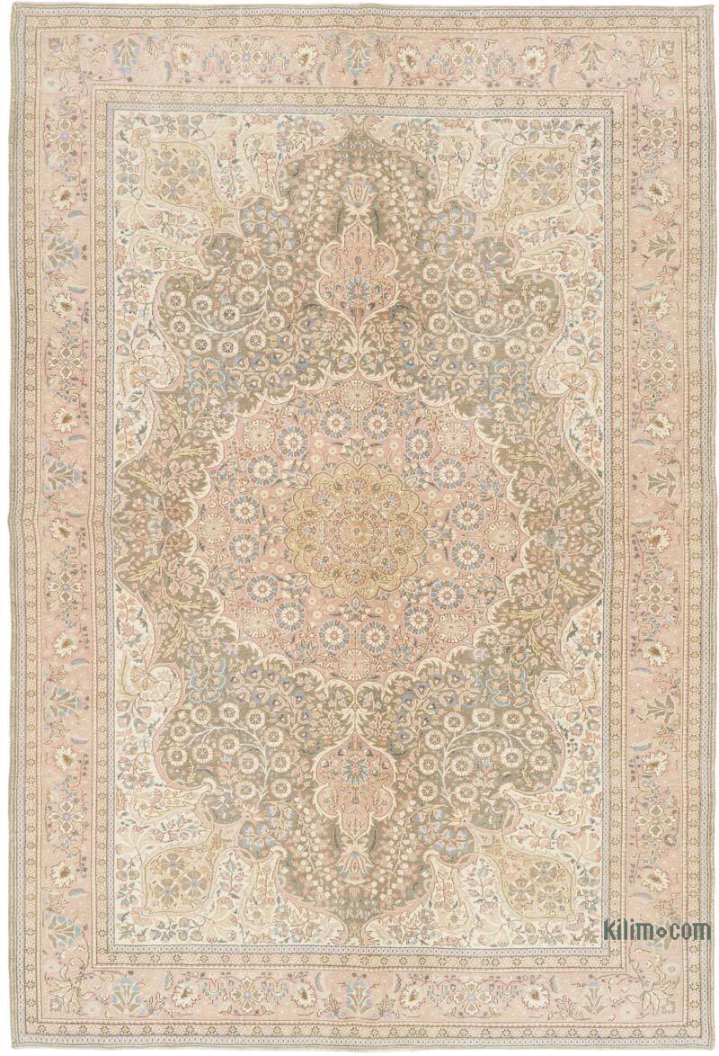 Alfombra Vintage Turca Anudada a Mano - 209 cm x 310 cm - K0075694