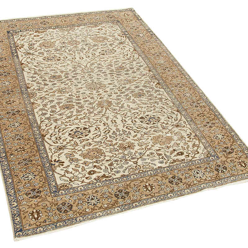 Alfombra Vintage Turca Anudada a Mano - 118 cm x 170 cm - K0075695