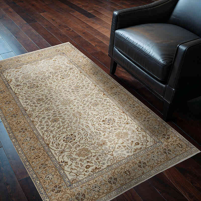 Alfombra Vintage Turca Anudada a Mano - 118 cm x 170 cm - K0075695