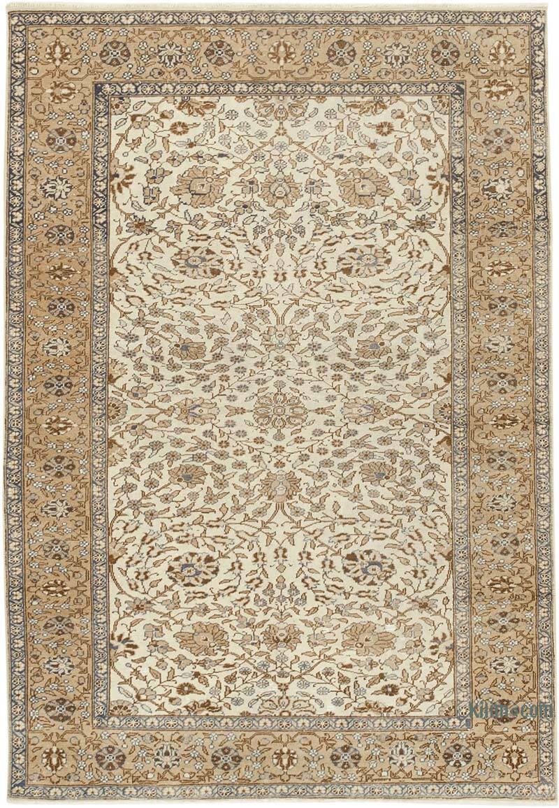 Alfombra Vintage Turca Anudada a Mano - 118 cm x 170 cm - K0075695