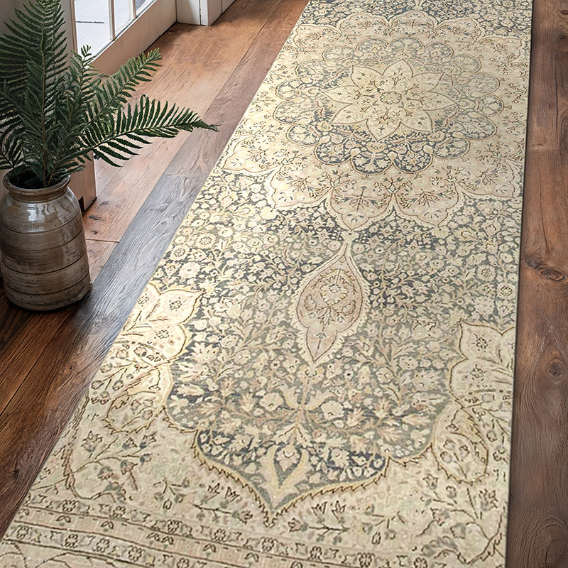 Alfombra Turca Vintage De Pasillo - 96 cm x 345 cm - K0075698