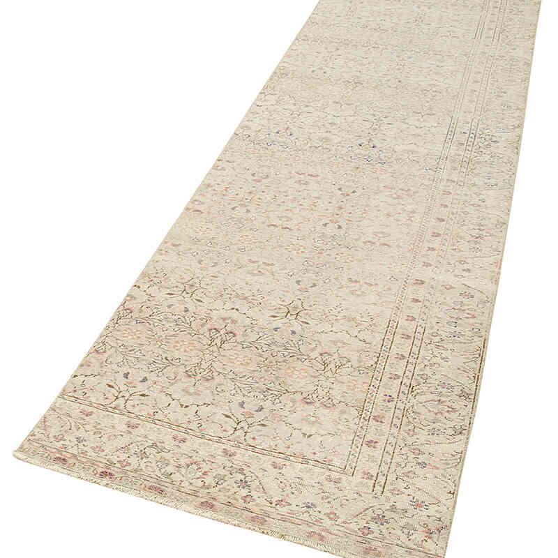 Vintage Turkish Runner Rug - 2' 7" x 9' 3" (31" x 111") - K0075701