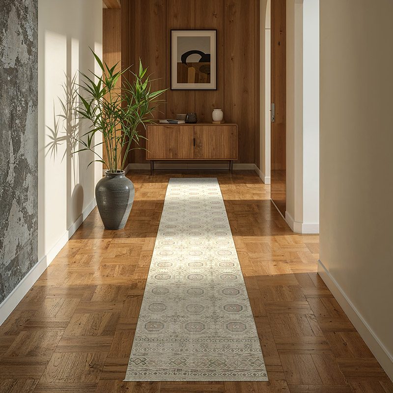 Alfombra Turca Vintage De Pasillo - 75 cm x 284 cm - K0075705