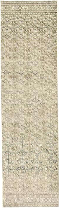 Alfombra Turca Vintage De Pasillo - 80 cm x 295 cm