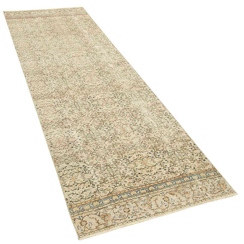 Vintage Turkish Runner Rug - 2' 7" x 8' 11" (31" x 107") - K0075709