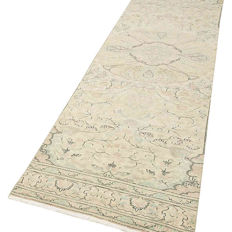 Vintage Turkish Runner Rug - 2' 7" x 10'  (31" x 120") - K0075711