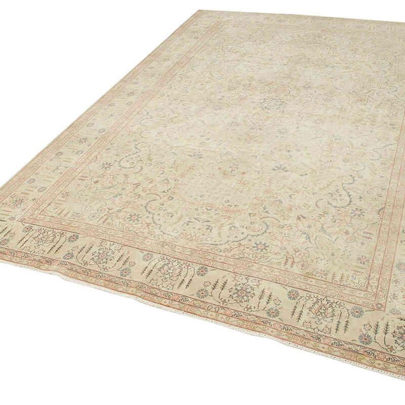 Alfombra Vintage Turca Anudada a Mano - 196 cm x 295 cm - K0075715