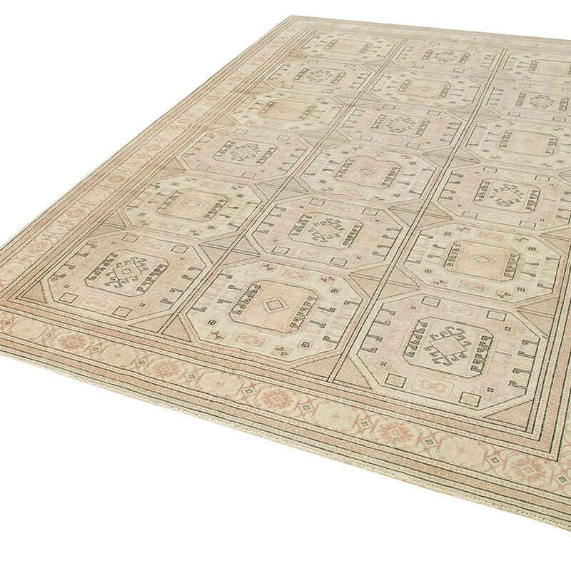 El Dokuma Vintage Halı - 200 cm x 294 cm - K0075716