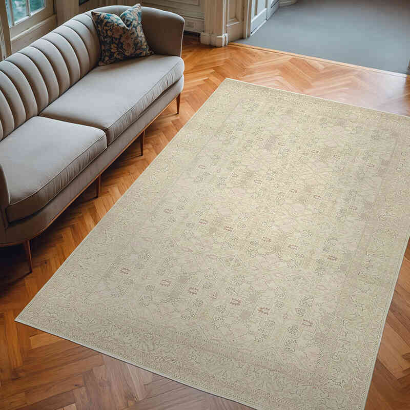 El Dokuma Vintage Halı - 196 cm x 296 cm - K0075717