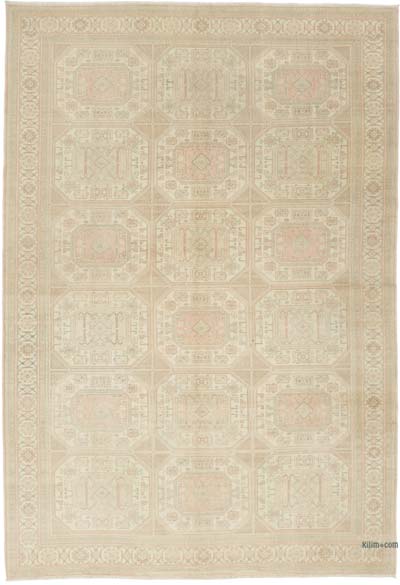 Alfombra Vintage Turca Anudada a Mano - 198 cm x 286 cm