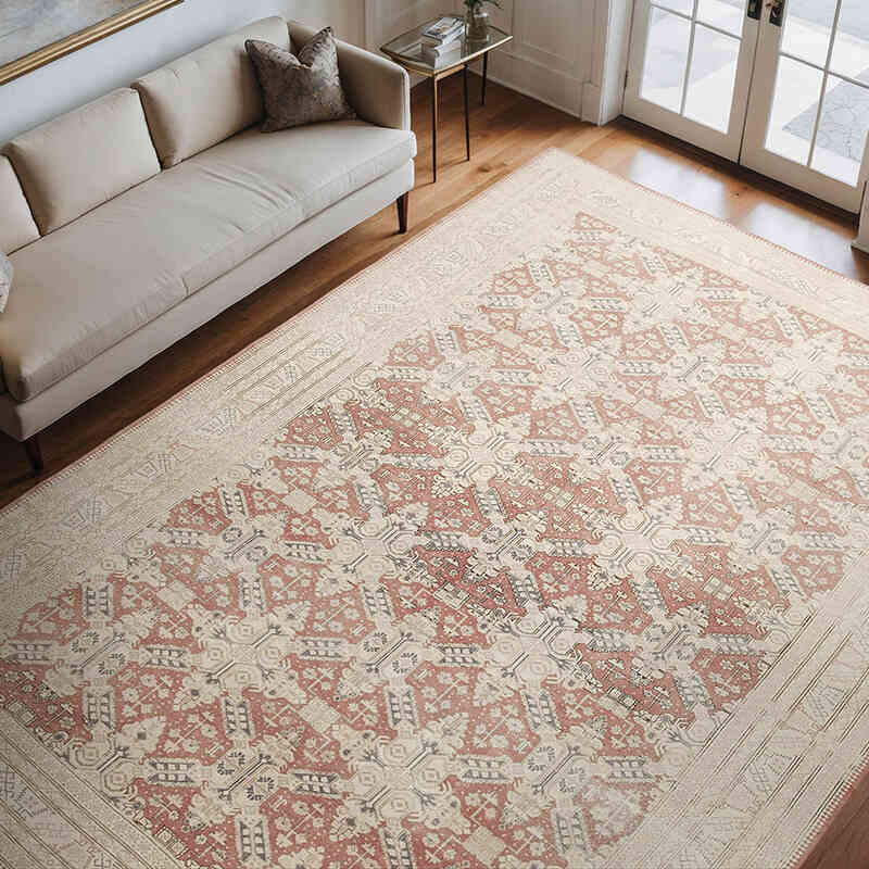 Vintage Hand-Knotted Oriental Rug - 8' 4" x 11' 1" (100" x 133") - K0075728