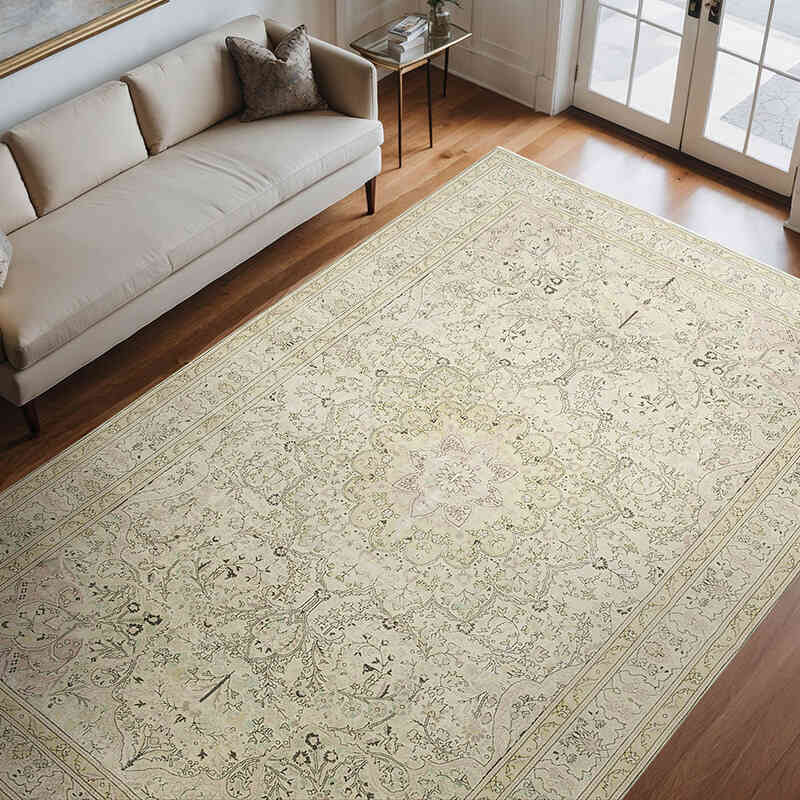 Vintage Hand-Knotted Oriental Rug - 7' 11" x 11' 11" (95" x 143") - K0075741
