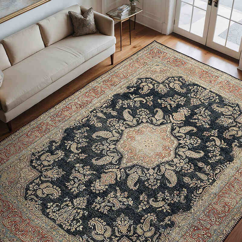 Vintage Hand-Knotted Oriental Rug - 8' 11" x 11' 7" (107" x 139") - K0075767