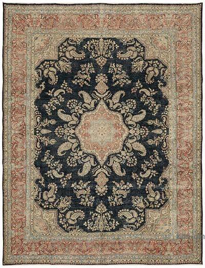 Vintage Hand-Knotted Oriental Rug - 8' 11" x 11' 7" (107" x 139")