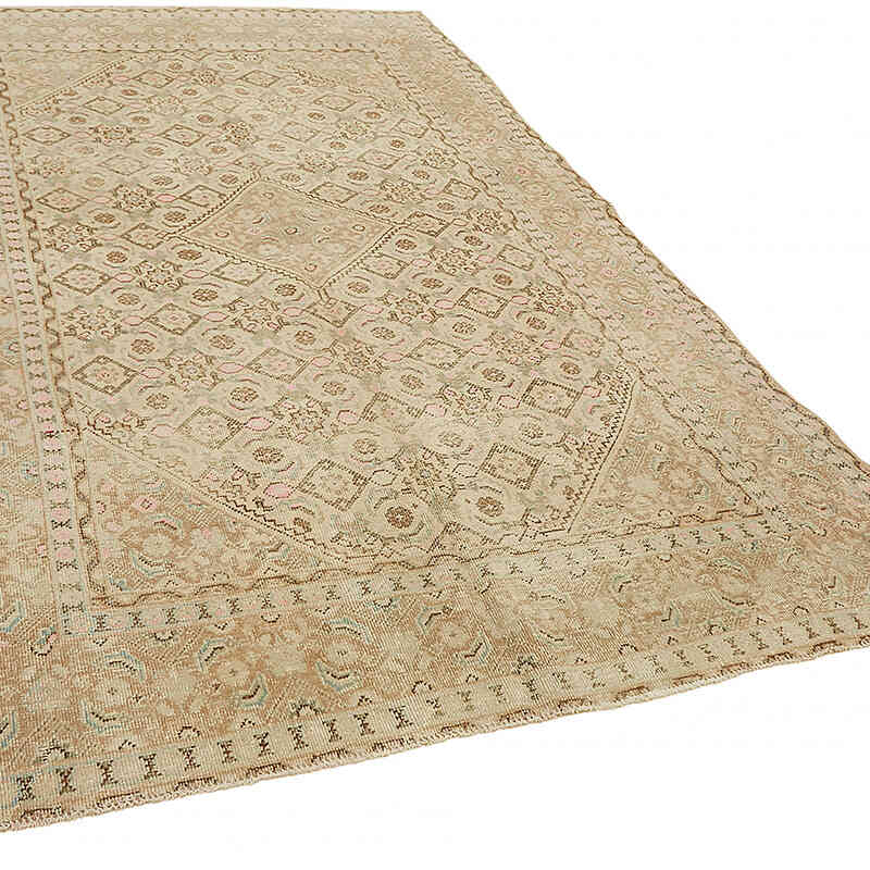 Vintage Hand-Knotted Oriental Rug - 6' 2" x 9' 7" (74" x 115") - K0075791