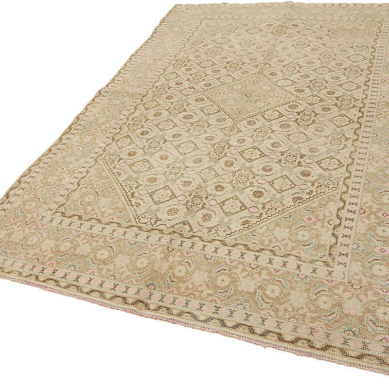 Vintage Hand-Knotted Oriental Rug - 6' 2" x 9' 7" (74" x 115") - K0075791