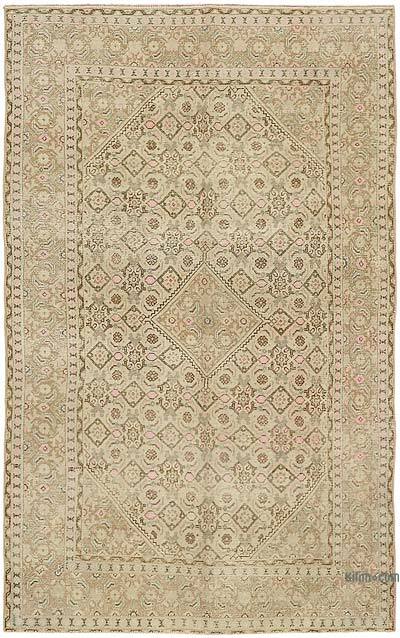Vintage Hand-Knotted Oriental Rug - 6' 2" x 9' 7" (74" x 115")