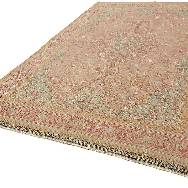 Vintage Hand-Knotted Oriental Rug - 6' 10" x 11' 4" (82" x 136") - K0075793