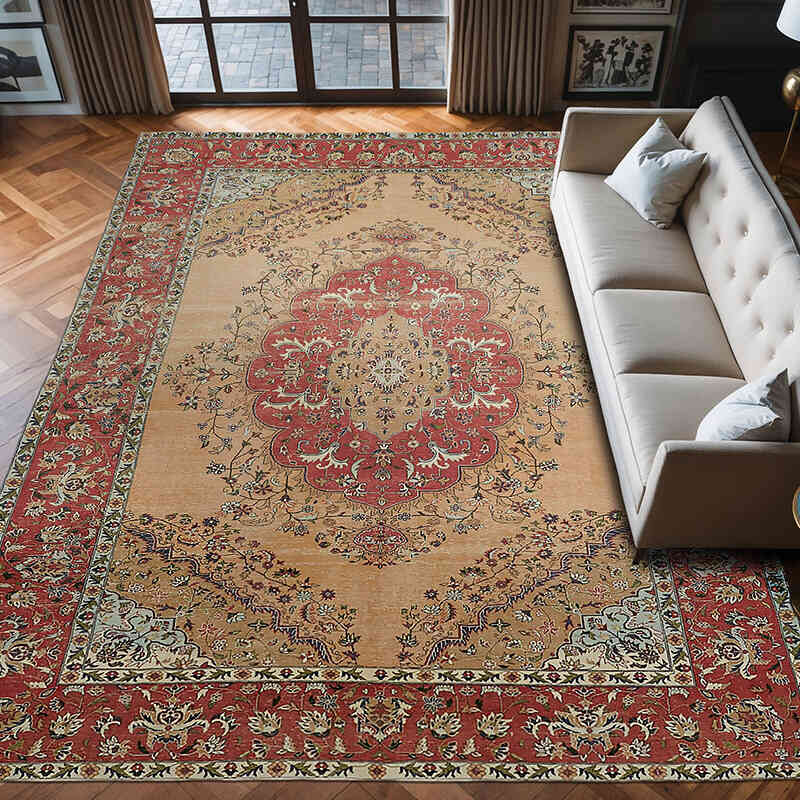 Alfombra Oriental Vintage Anudada a Mano - 302 cm x 394 cm - K0075814