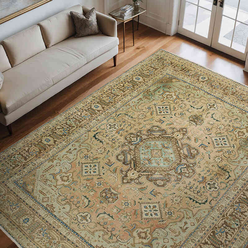 Vintage Turkish Hand-Knotted Rug - 10' 3" x 12'  (123" x 144") - K0075853
