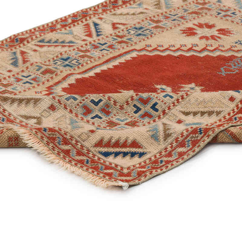 Alfombra Vintage Turca Anudada a Mano - 99 cm x 127 cm - K0075859