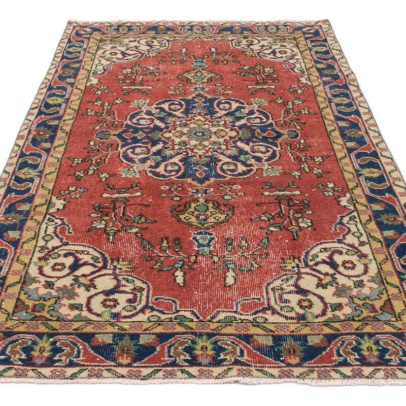 Vintage Turkish Hand-Knotted Rug - 3' 9" x 6' 7" (45" x 79") - K0075860
