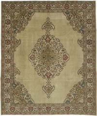 Alfombra Vintage Turca Anudada a Mano - 341 cm x 402 cm