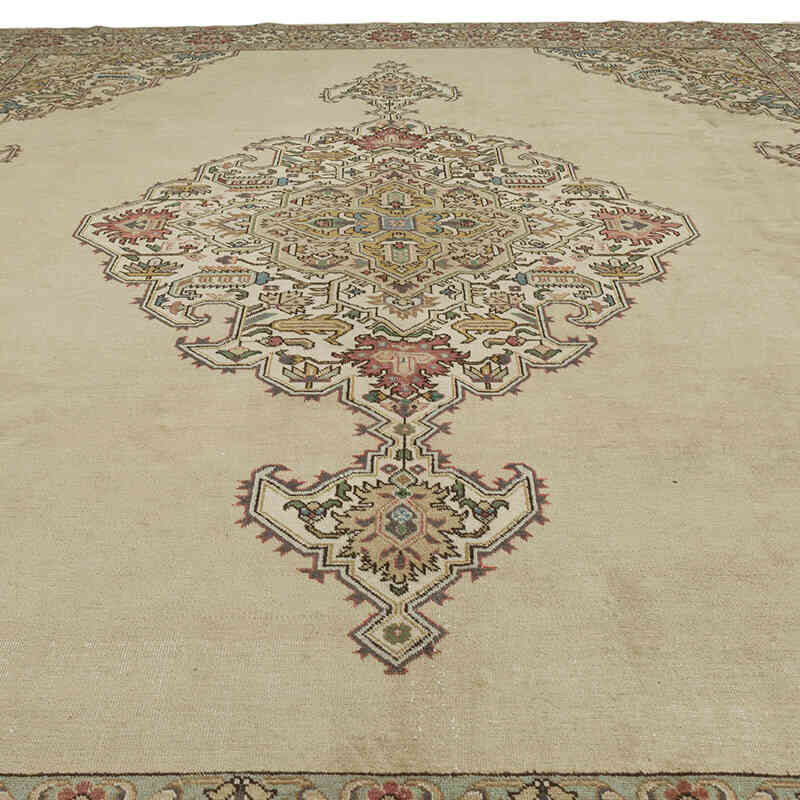 El Dokuma Vintage Halı - 341 cm x 402 cm - K0075868