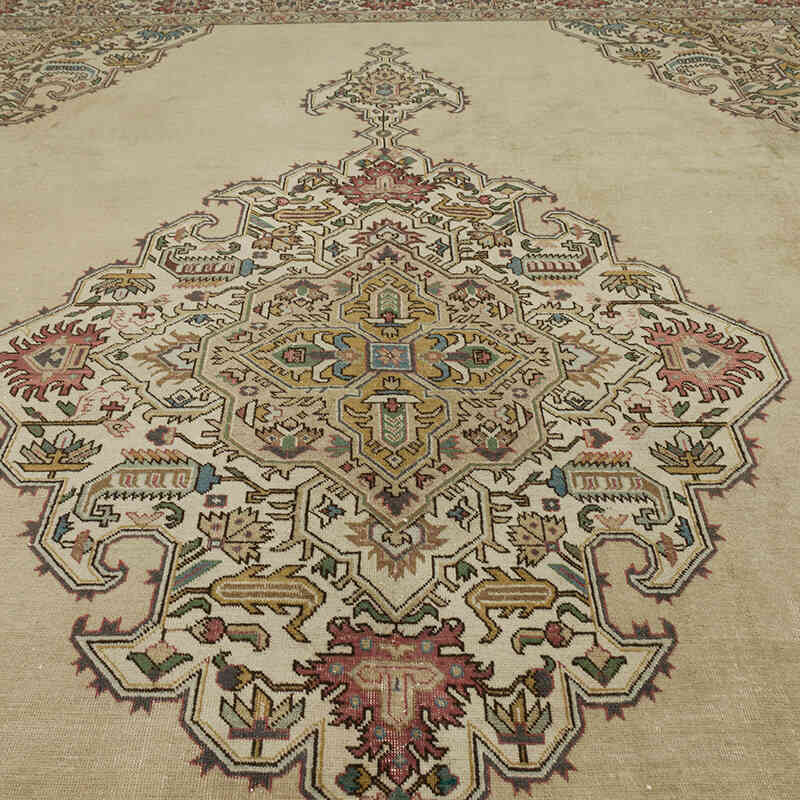El Dokuma Vintage Halı - 341 cm x 402 cm - K0075868