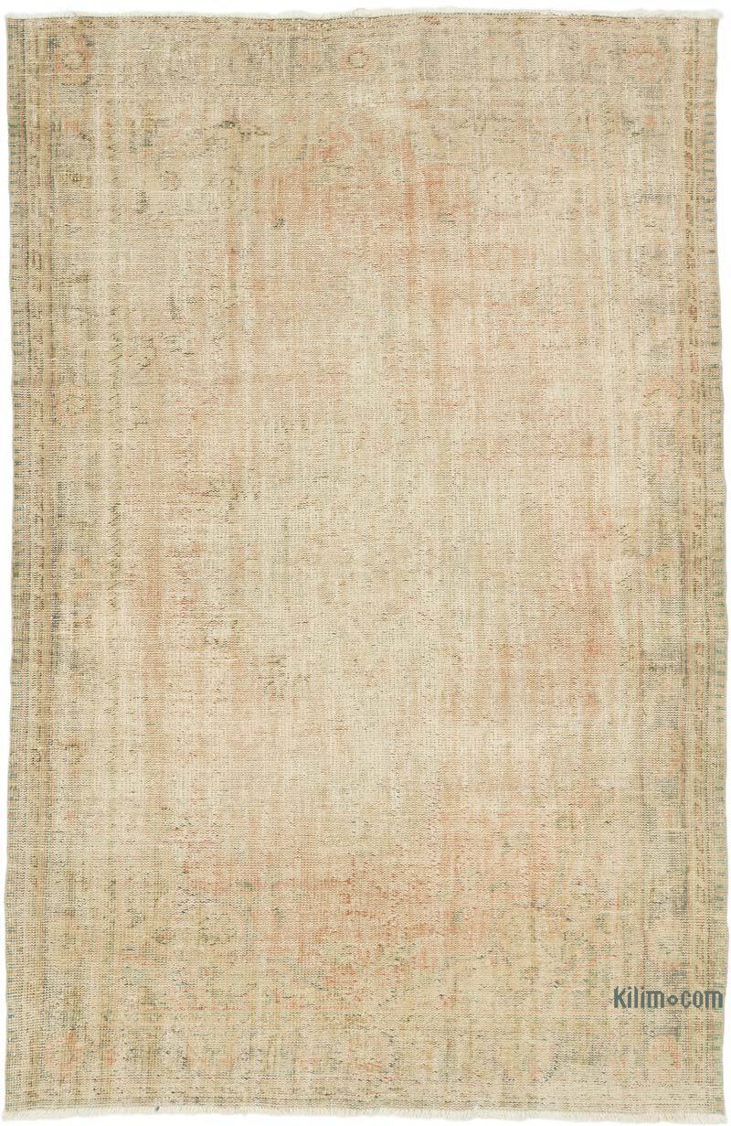 Vintage Turkish Hand-Knotted Rug - 5' 11" x 9' 1" (71" x 109") - K0075869