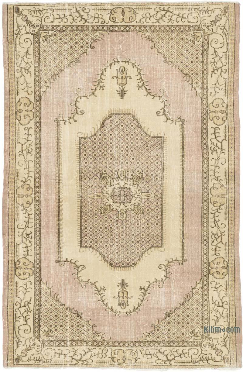 Vintage Turkish Hand-Knotted Rug - 5' 11" x 8' 11" (71" x 107") - K0075870