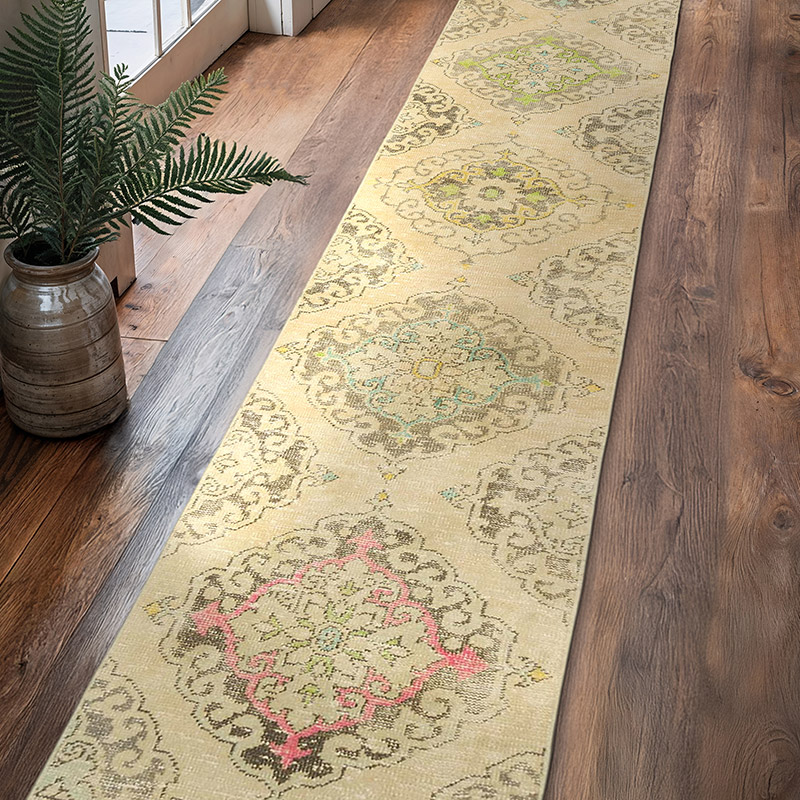 Alfombra Turca Vintage De Pasillo - 70 cm x 387 cm - K0075875