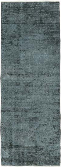 Boyalı El Dokuma Vintage Halı Yolluk - 82 cm x 230 cm