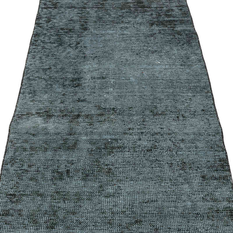 Boyalı El Dokuma Vintage Halı Yolluk - 82 cm x 230 cm - K0075884