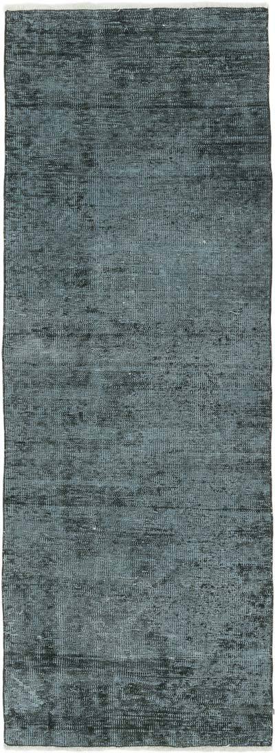Boyalı El Dokuma Vintage Halı Yolluk - 82 cm x 230 cm