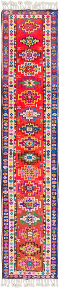 Alfombra Vintage de pasillo - 85 cm x 396 cm