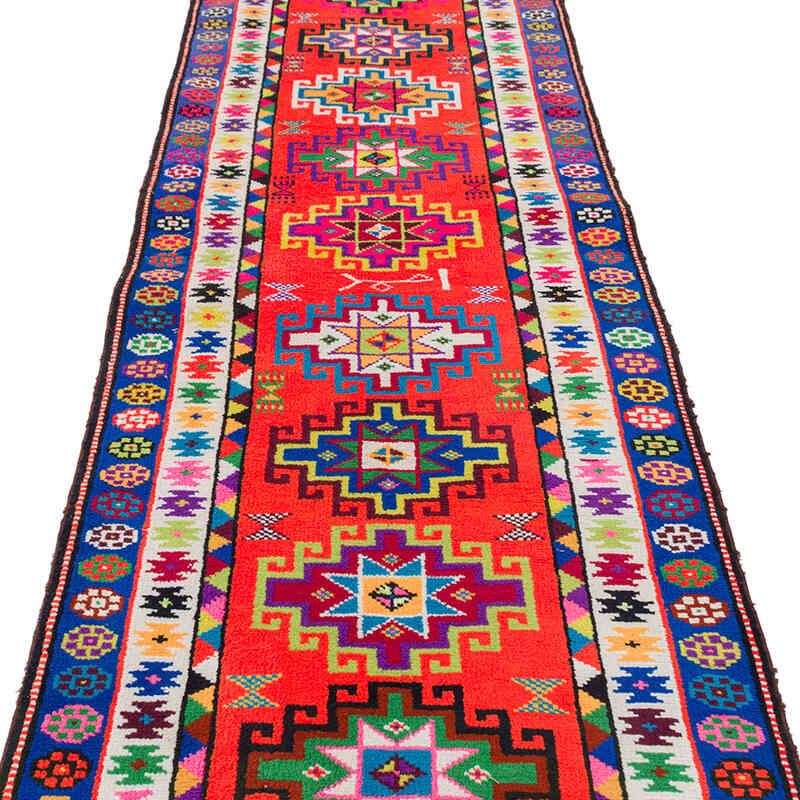 Vintage Tribal Runner Rug - 2' 9" x 13'  (33" x 156") - K0075889