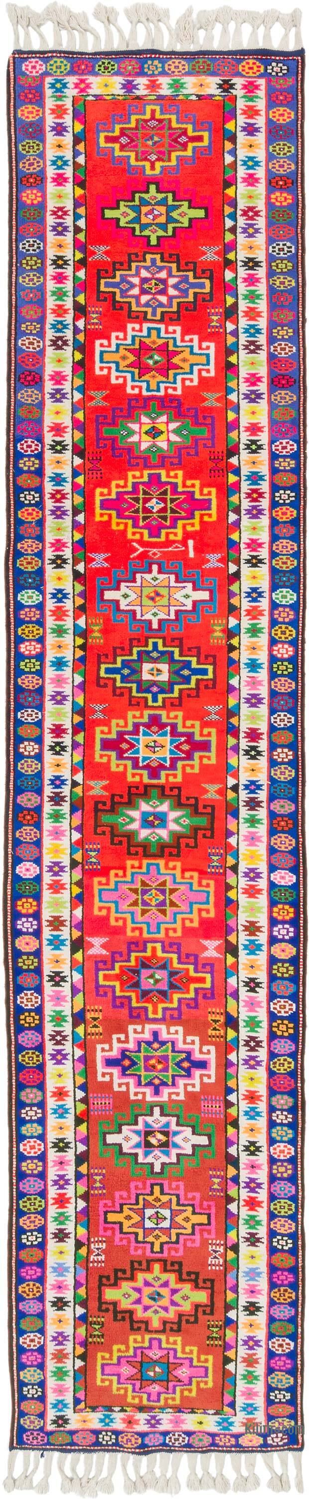 Vintage Tribal Runner Rug - 2' 9" x 13'  (33" x 156") - K0075889
