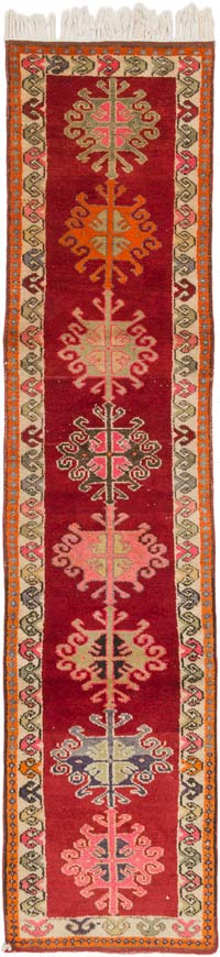 Alfombra Vintage de pasillo - 84 cm x 363 cm