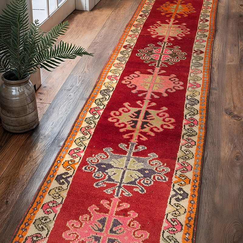Alfombra Vintage de pasillo - 84 cm x 363 cm - K0075890