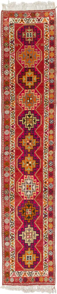 Vintage Tribal Runner Rug - 2' 8" x 13' 3" (32" x 159")