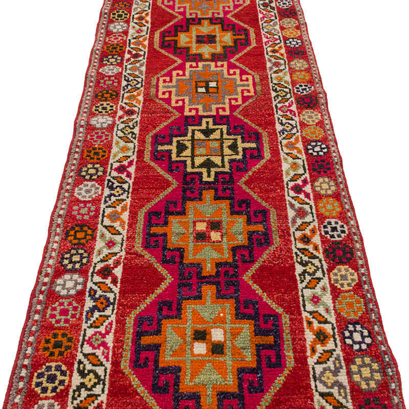 Vintage Tribal Runner Rug - 2' 8" x 13' 3" (32" x 159") - K0075891