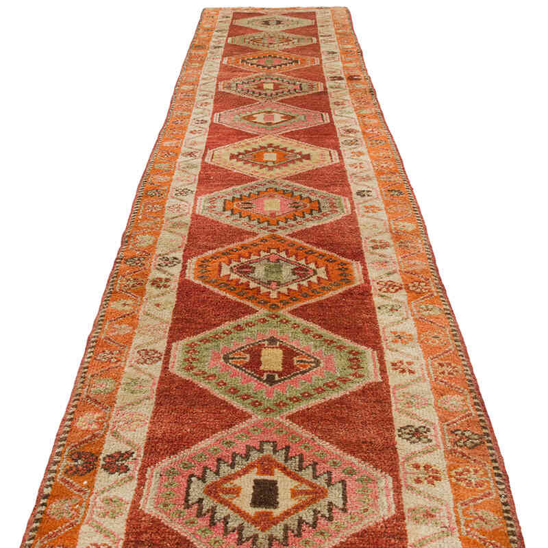 Vintage Anadolu Yolluk - 87 cm x 452 cm - K0075892