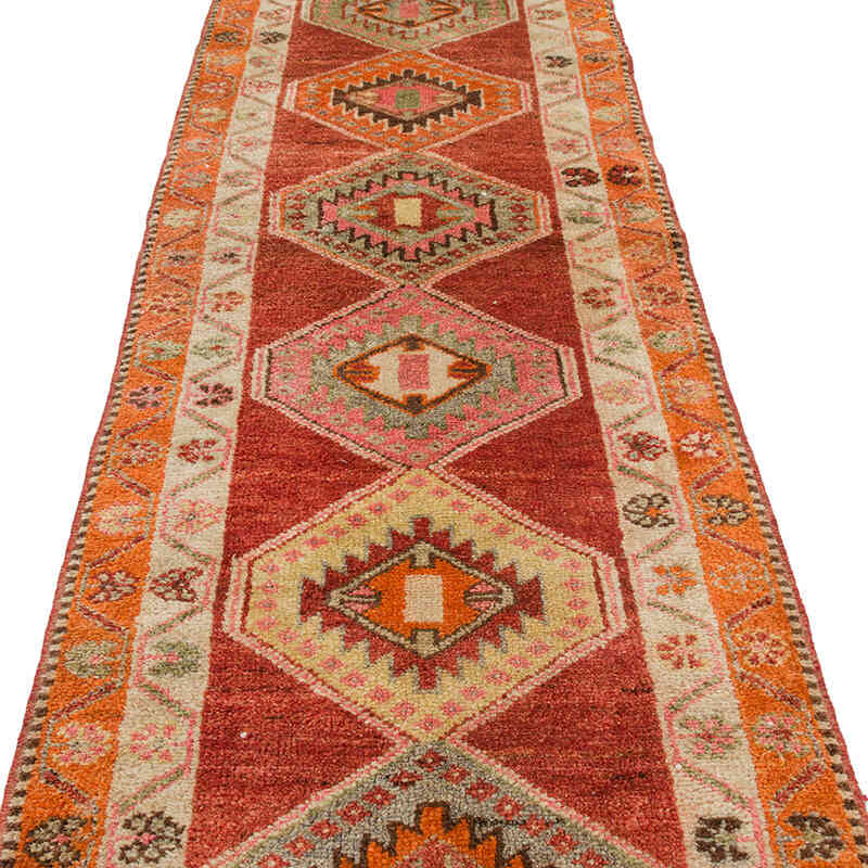 Vintage Anadolu Yolluk - 87 cm x 452 cm - K0075892