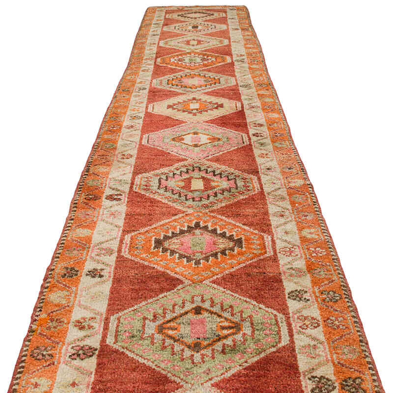 Vintage Anadolu Yolluk - 87 cm x 452 cm - K0075892