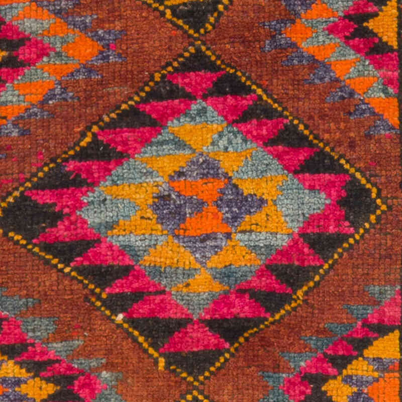 Vintage Tribal Runner Rug - 3'  x 13' 1" (36" x 157") - K0075893