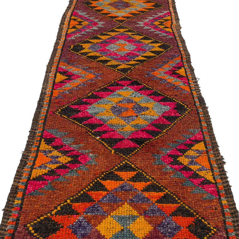 Vintage Tribal Runner Rug - 3'  x 13' 1" (36" x 157") - K0075893
