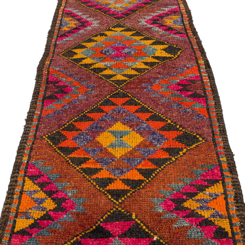 Vintage Tribal Runner Rug - 3'  x 13' 1" (36" x 157") - K0075893